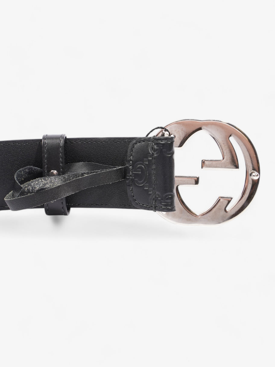 Gucci Interlocking G Belt Black Leather 100cm / 40