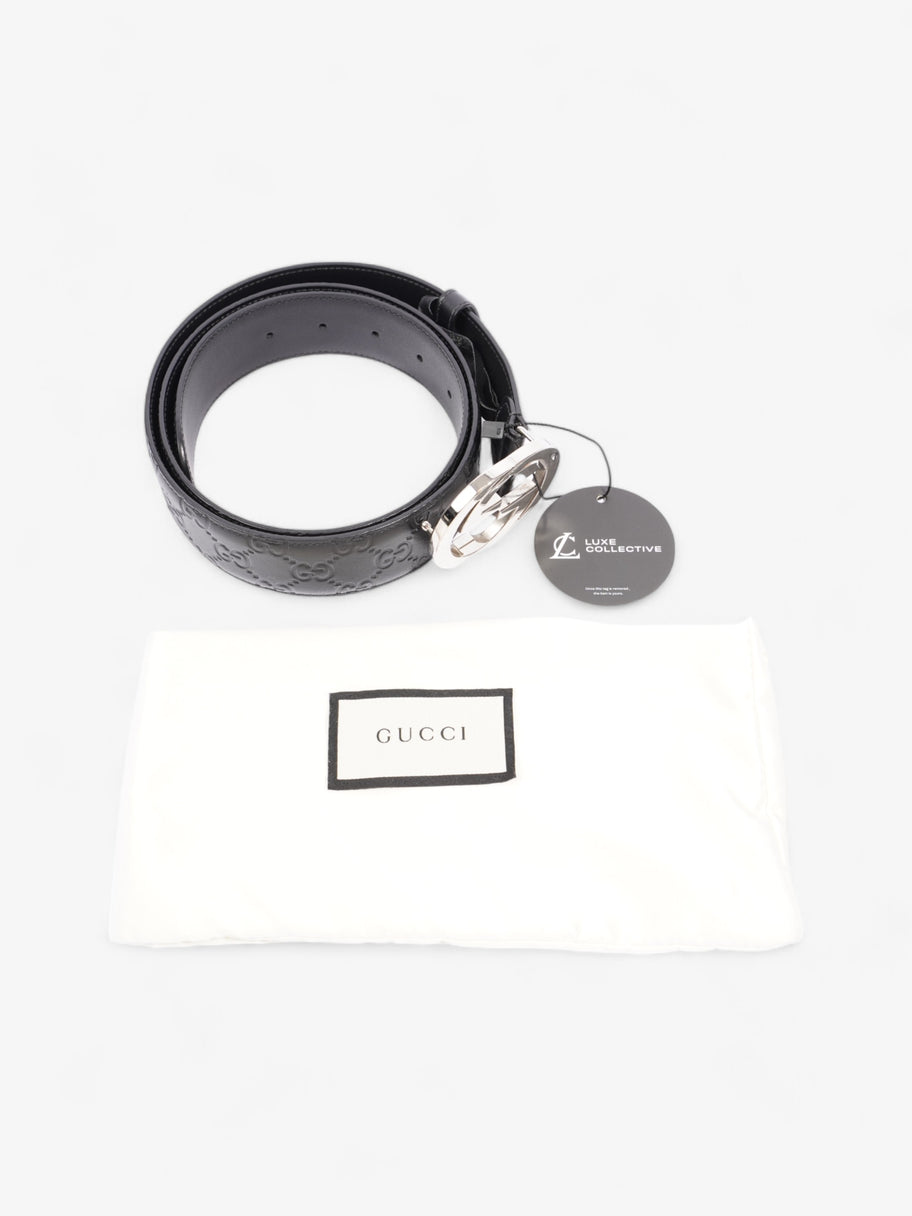 Gucci Interlocking G Belt Black Leather 100cm / 40