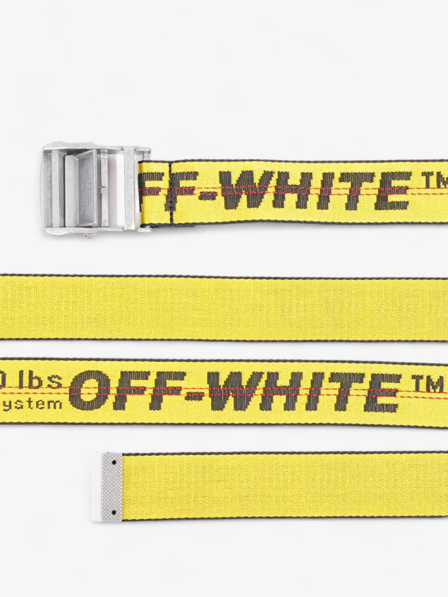 Off White Industrial Belt Yellow Fabric Image 7