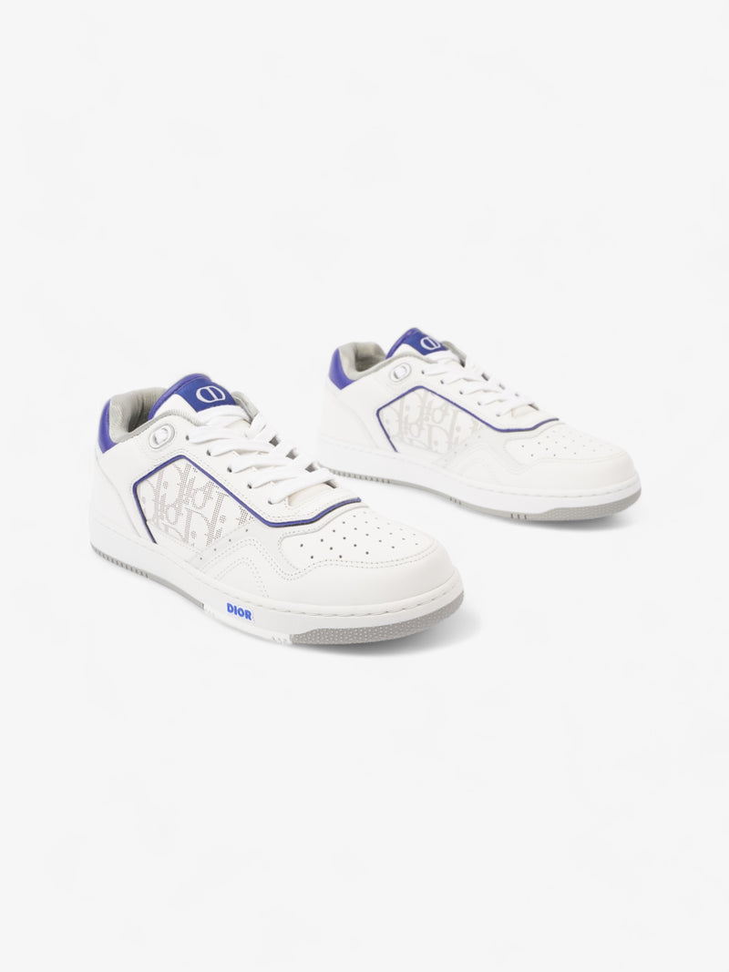  B27 Low Top Sneakers  White / Blue Leather EU 40 UK 6