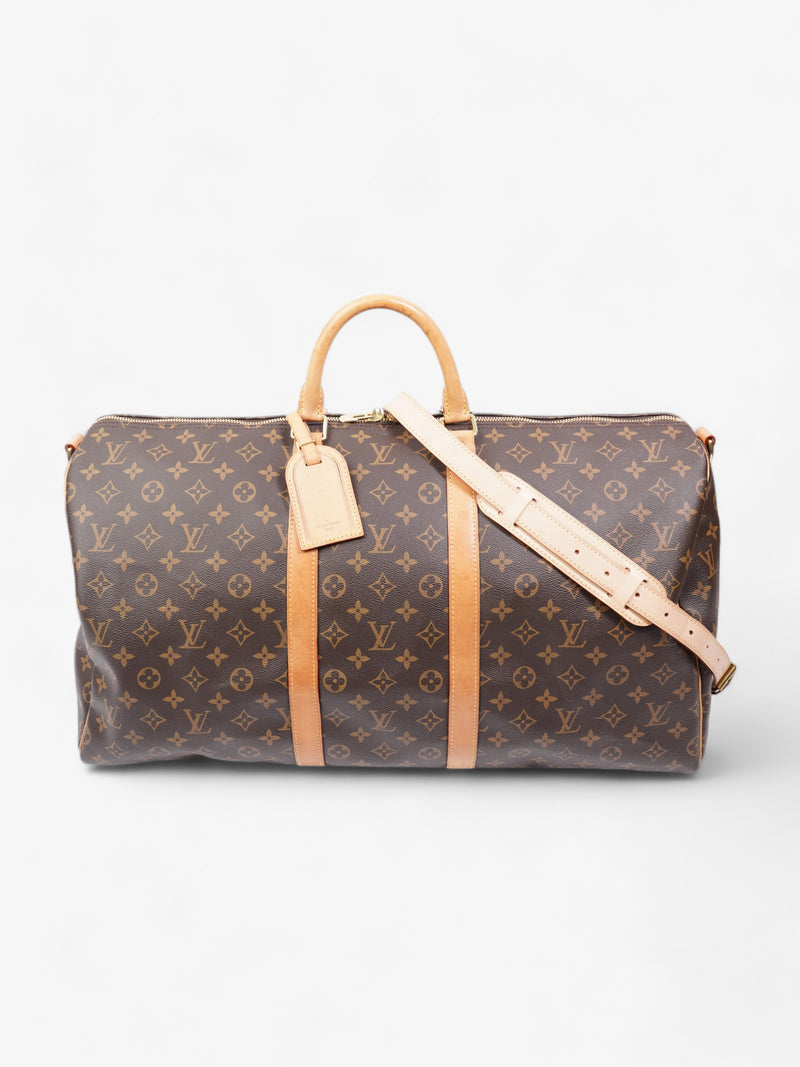  Keepall Bandouliere  Monogram Coated Canvas 55