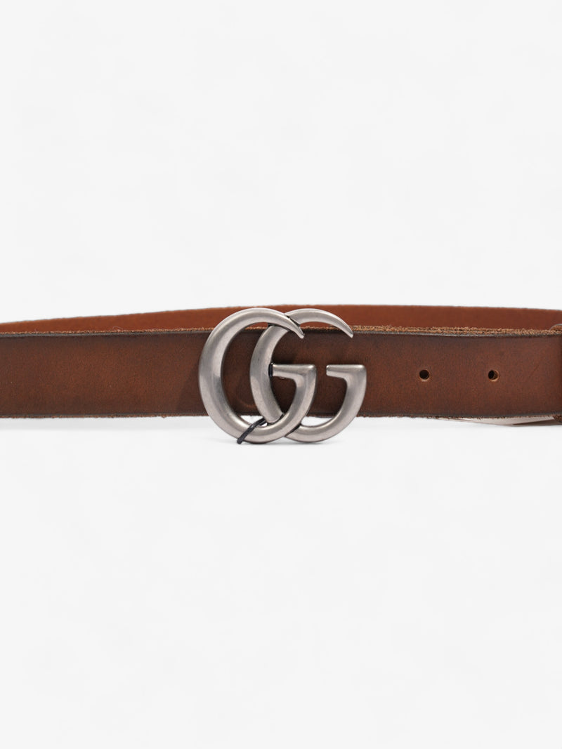  GG Marmont Thin Belt Tan Leather 90cm 36