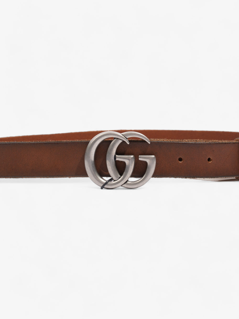 Gucci GG Marmont Thin Belt Tan Leather 90cm 36