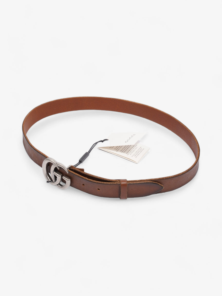 Gucci GG Marmont Thin Belt Tan Leather 90cm 36