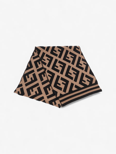 FENDI/ Fendi Dark Brown unisex outlet scarf