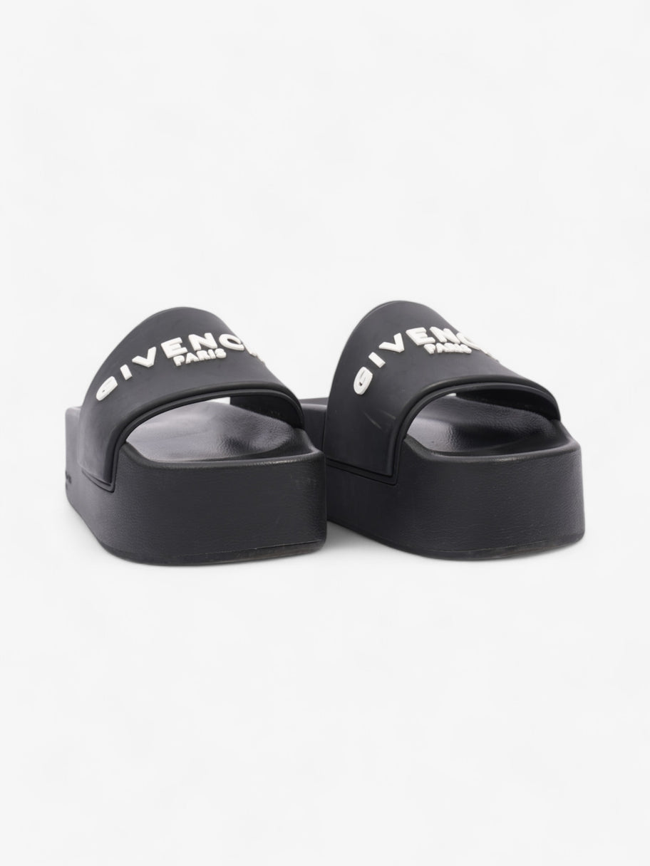 Givenchy Platform Slide Sandals Black / White Rubber EU 38 UK 5 Image 2