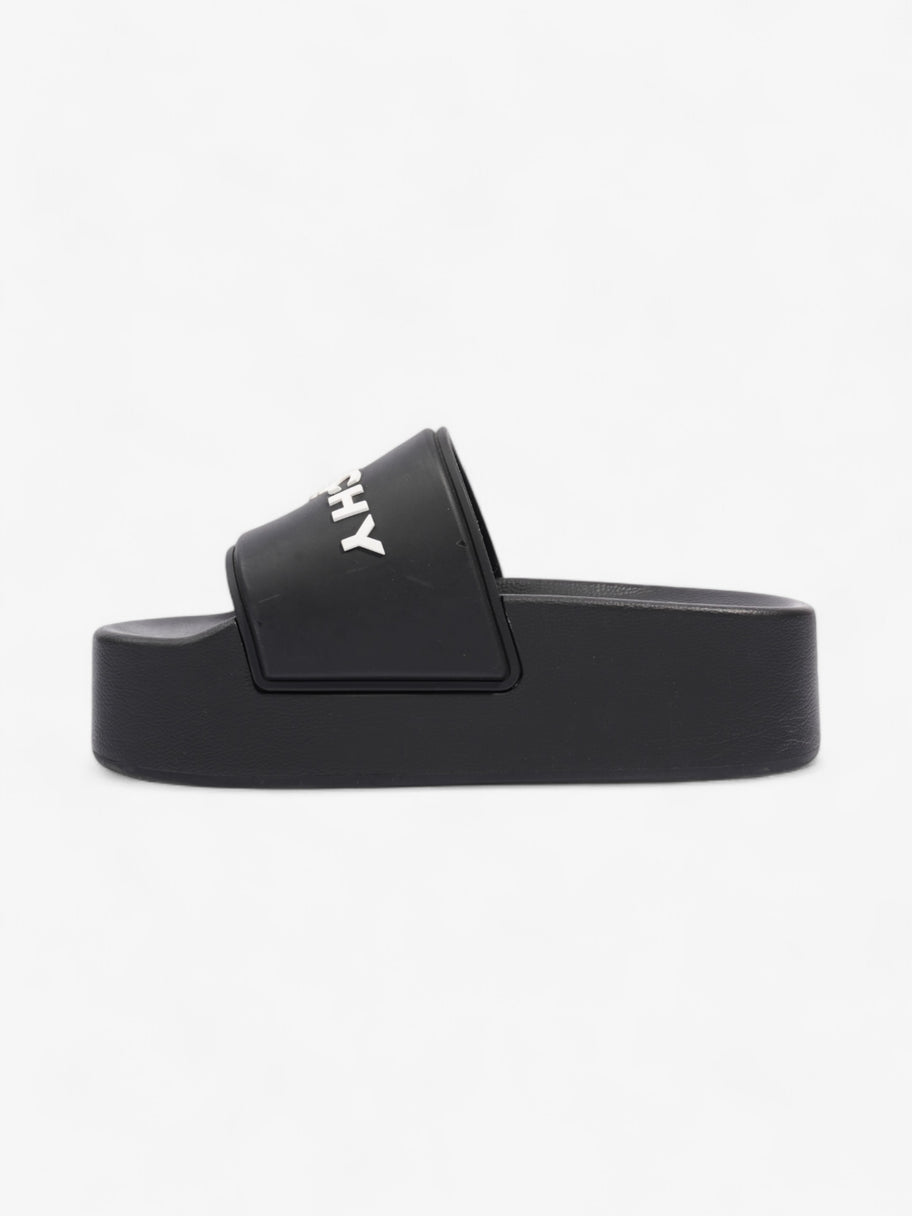 Givenchy Platform Slide Sandals Black / White Rubber EU 38 UK 5 Image 3