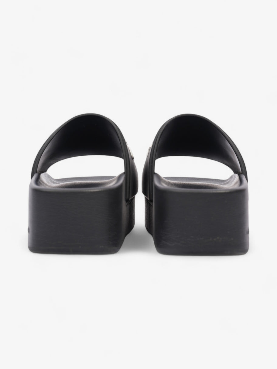 Givenchy Platform Slide Sandals Black / White Rubber EU 38 UK 5 Image 6