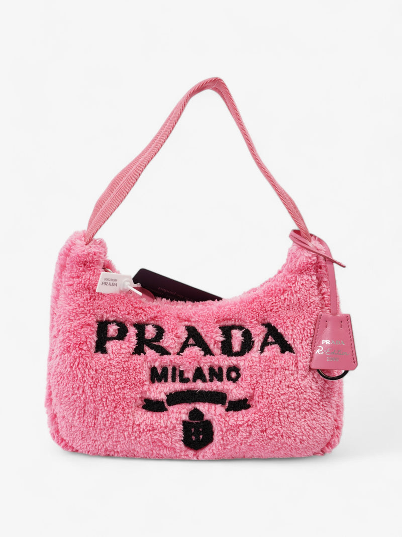  Prada Re-Edition 2000 Pink / Black Fabric Mini