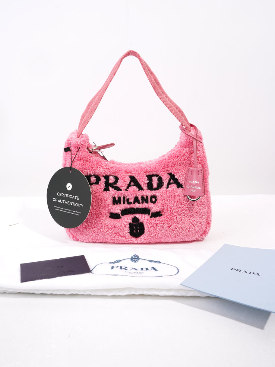 Prada Re-Edition 2000 Pink / Black Fabric Mini Image 9