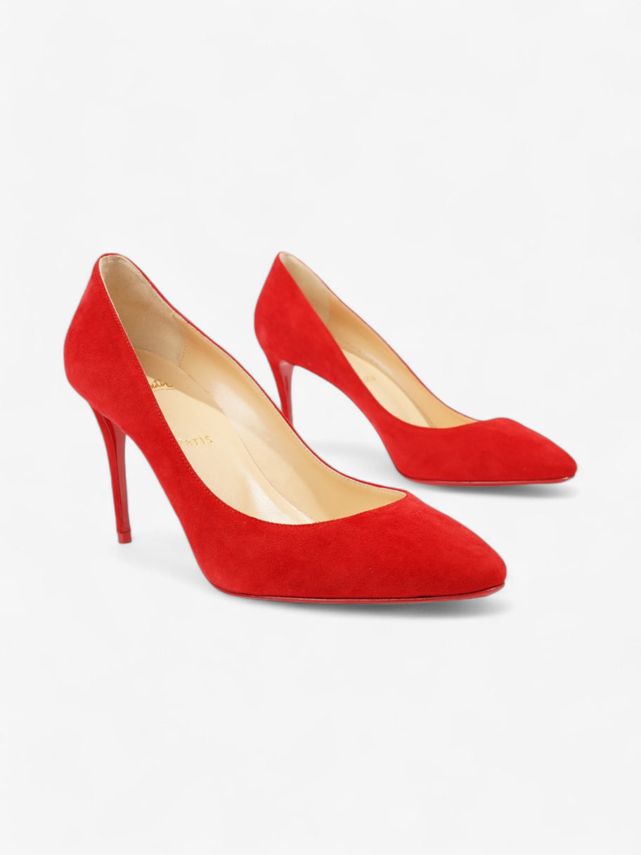 Christian Louboutin Eloise 85mm Red Suede EU 40 UK 7 Luxe Collective