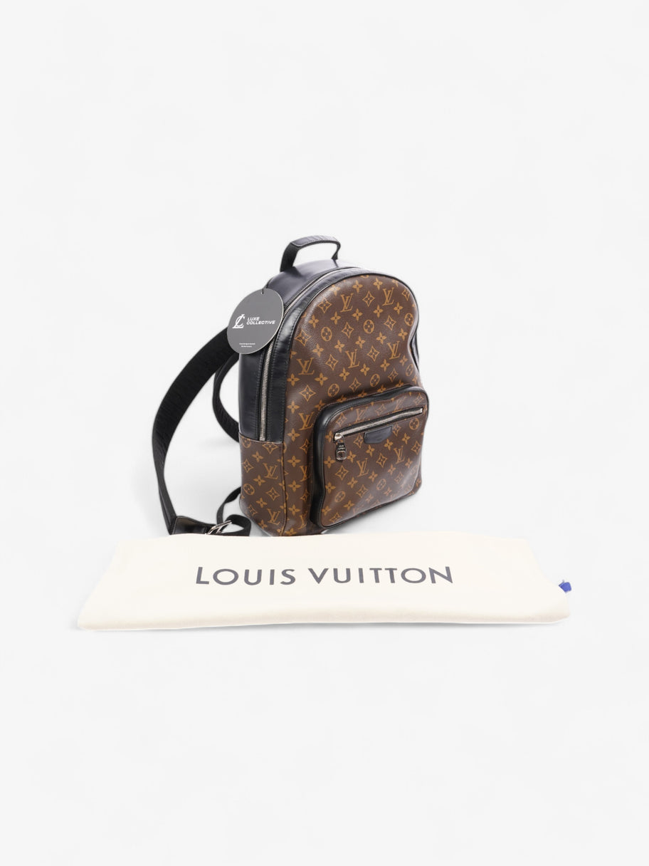 Louis Vuitton Josh Backpack Monogram / Black Coated Canvas Image 9