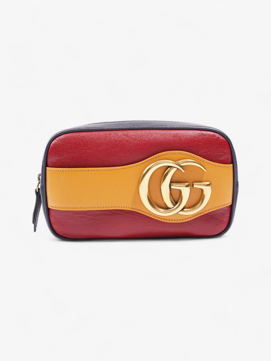 Gucci New Sakai Dahlia Cherry Red / Yellow / Blue Leather Image 1