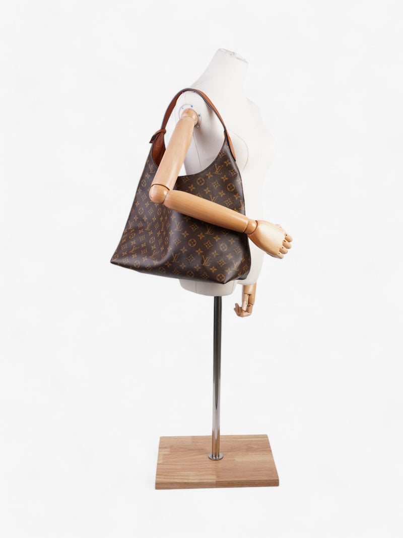  Louis Vuitton Flower Hobo Monogram Coated Canvas