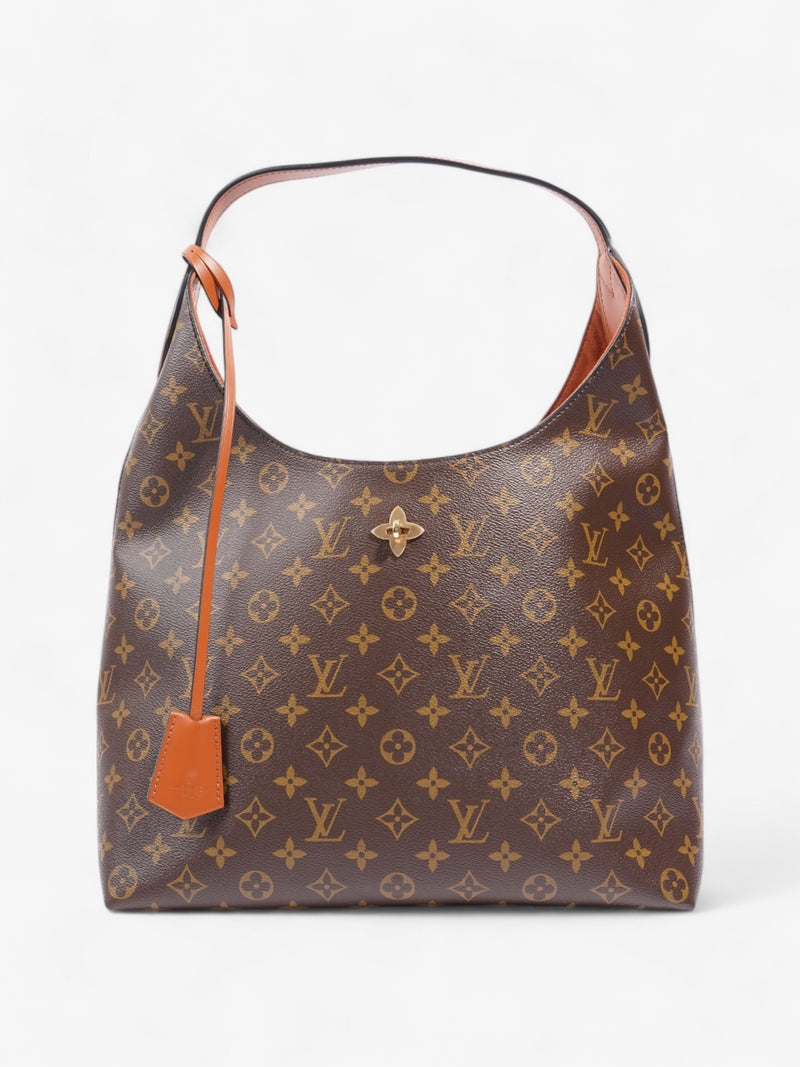  Louis Vuitton Flower Hobo Monogram Coated Canvas