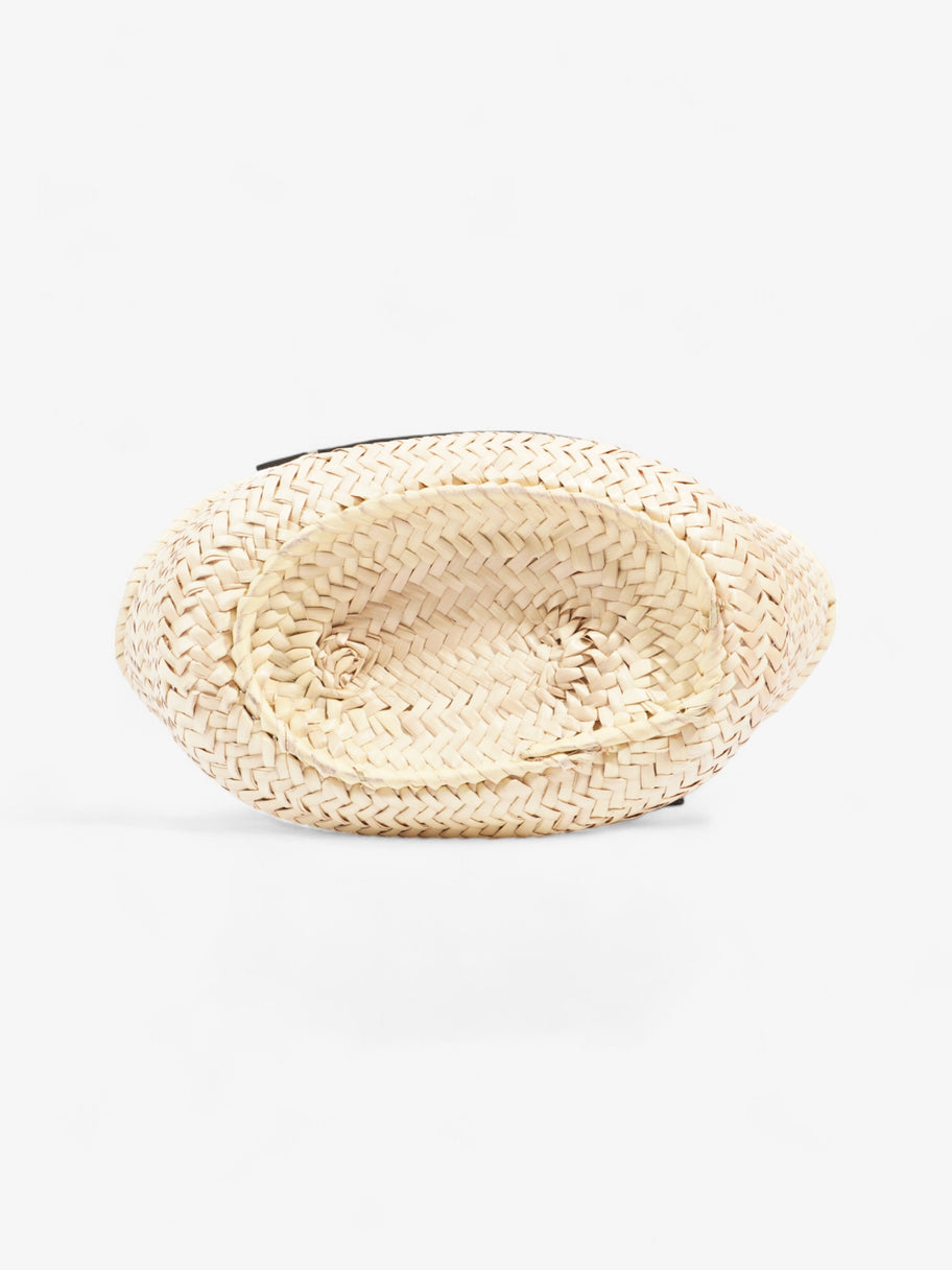 Basket Bag White Raffia Medium Image 6