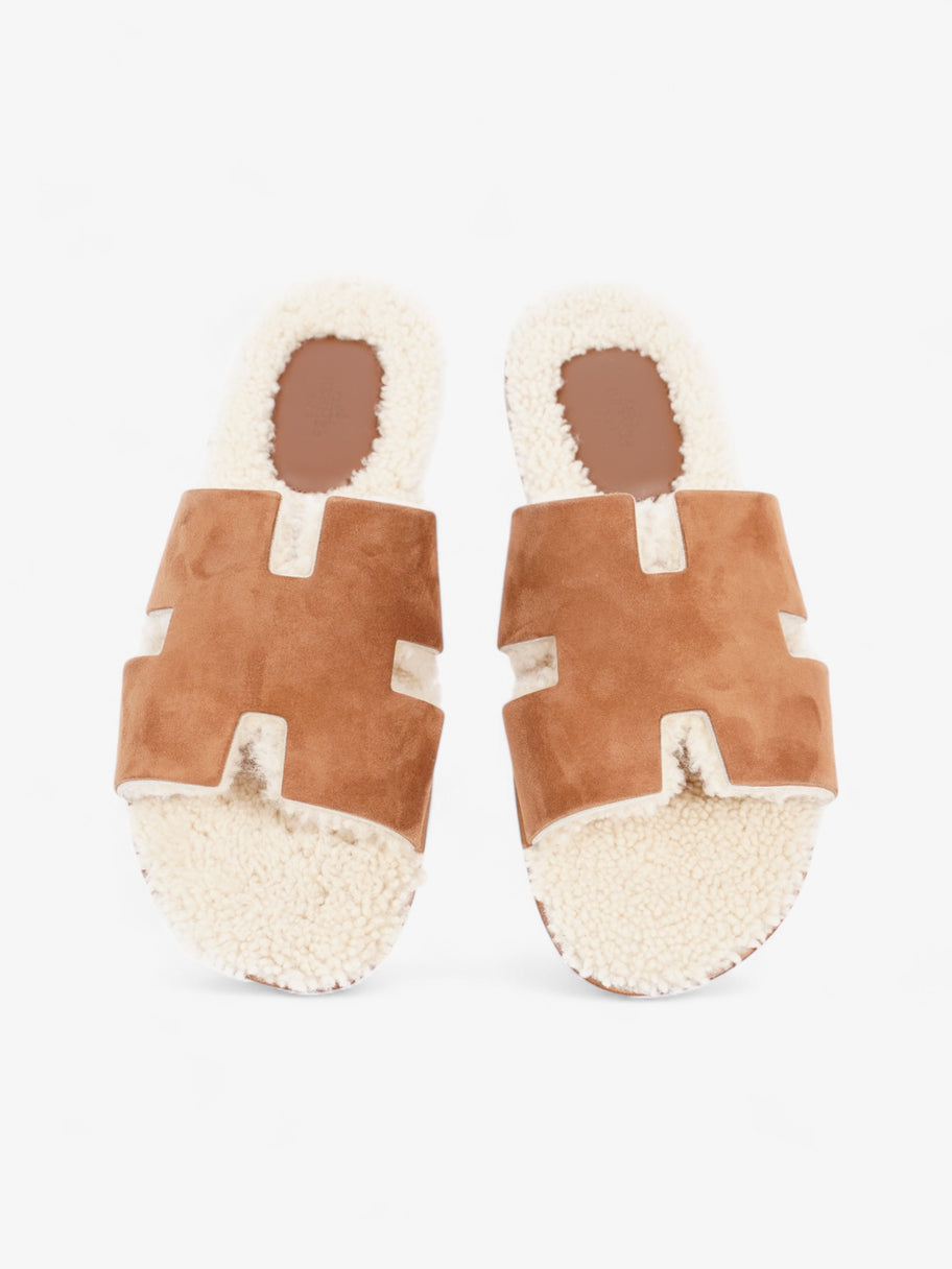 Hermes Izmir Sandals Brown Suede EU 45 UK 11 Image 8