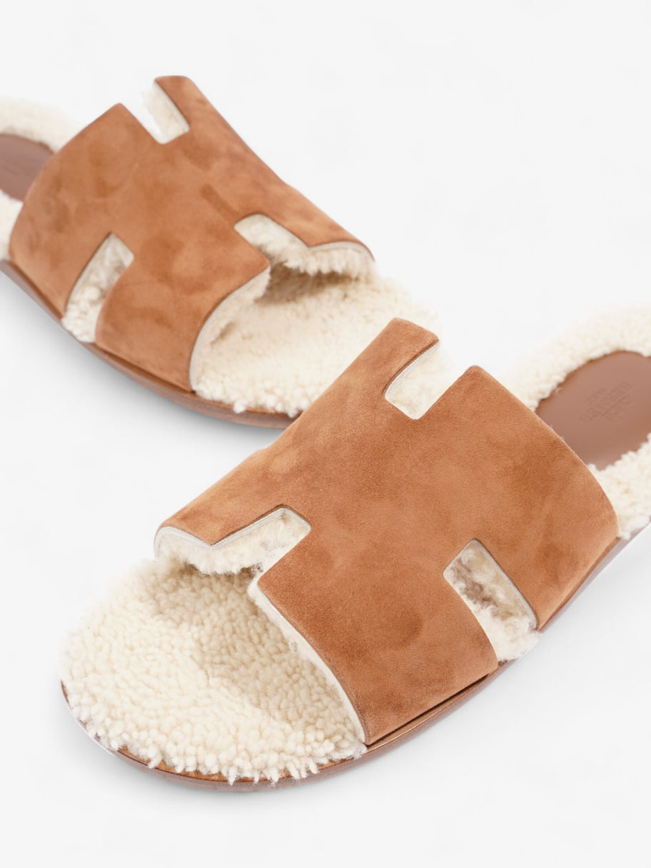 Hermes Izmir Sandals Brown Suede EU 45 UK 11 Image 9