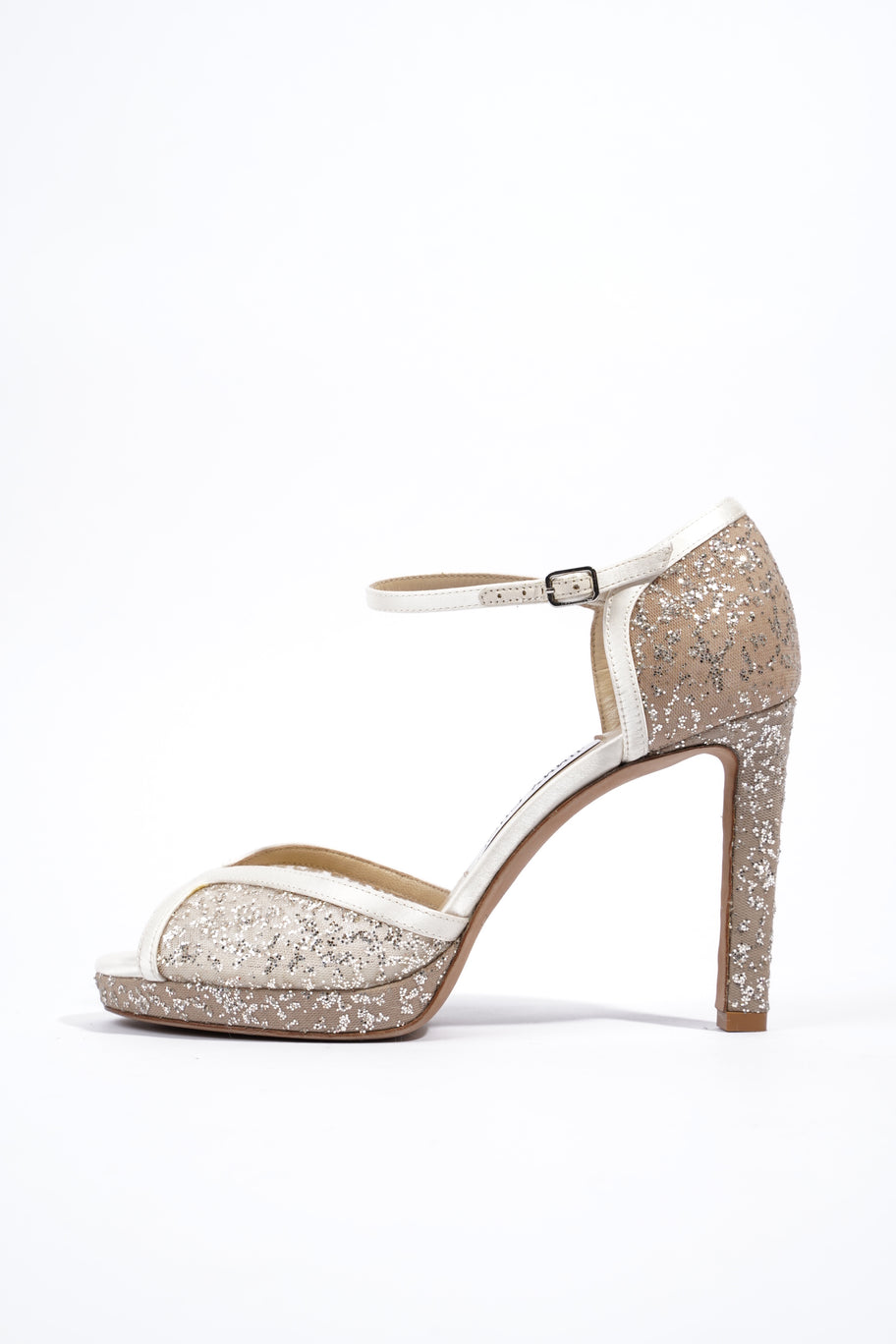 Bridal Heels 100 White / Silver Sequins Lace EU 36.5 UK 3.5 Image 5