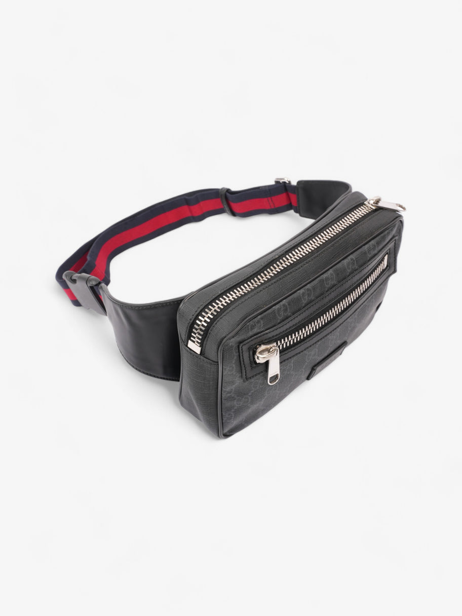 Gucci Web Belt Bag GG Supreme / Red / Blue Coated Canvas Image 6