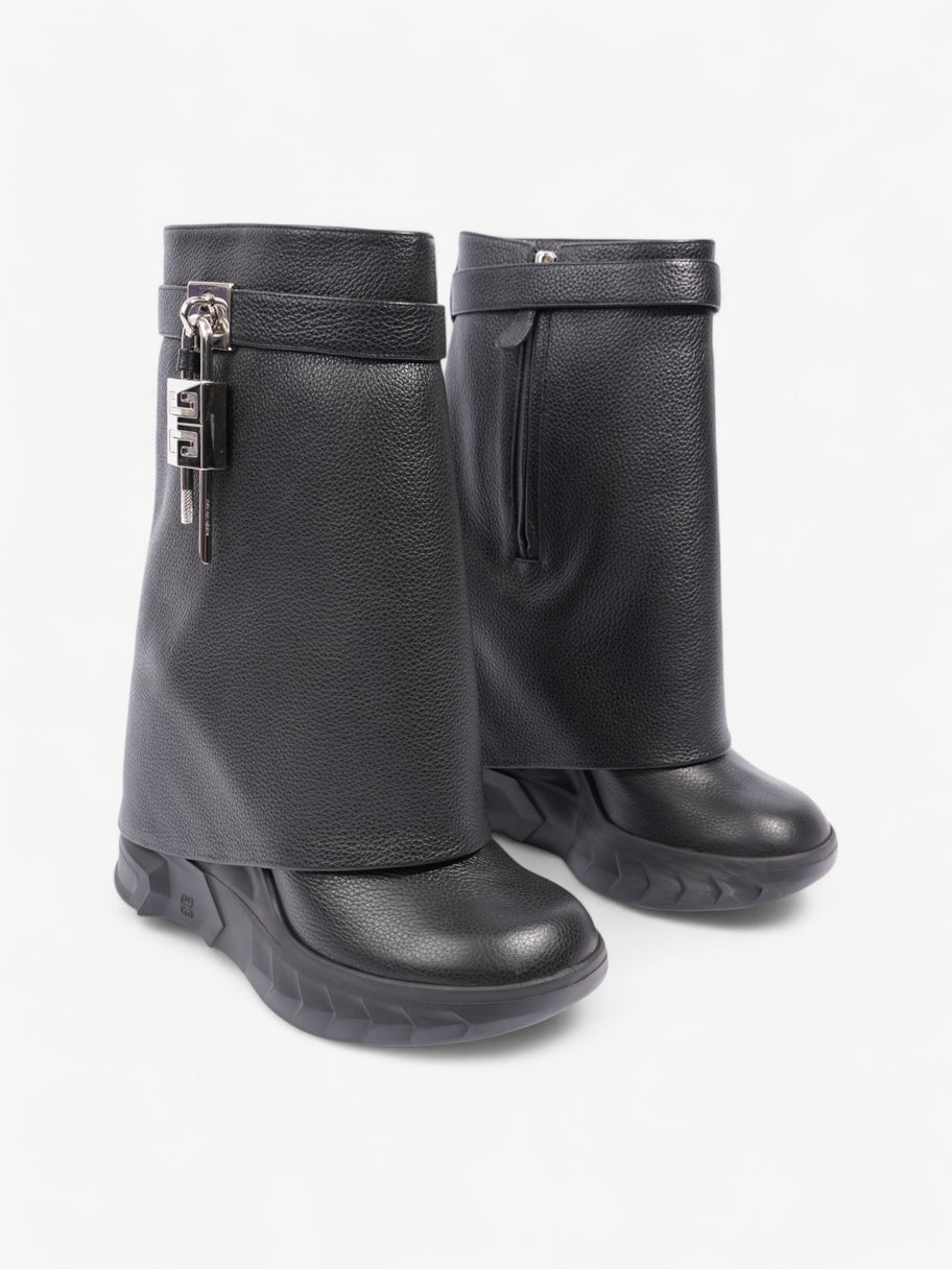 Givenchy Shark Lock Biker Boot Black Leather EU 40 UK 7 Image 2