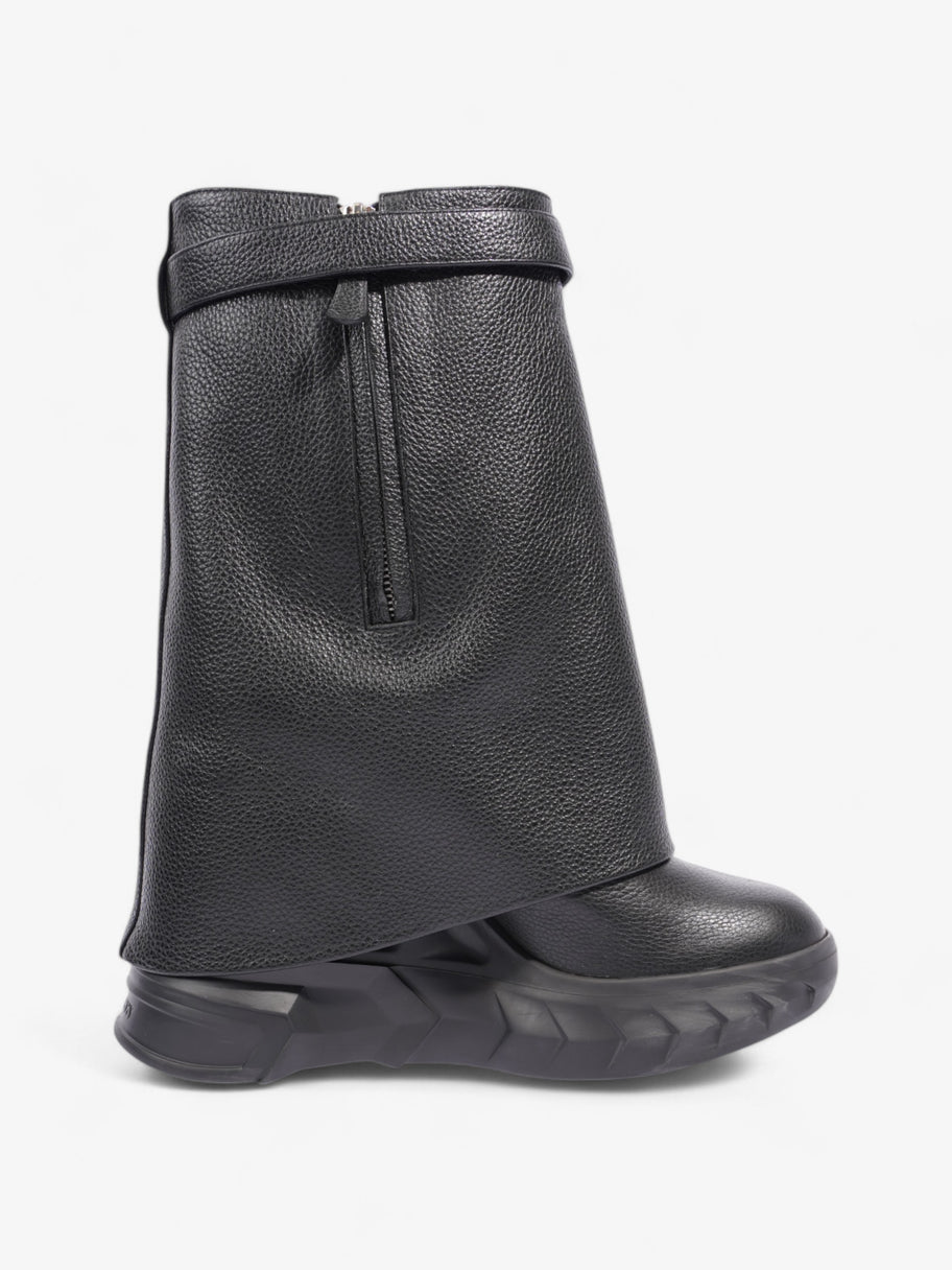 Givenchy Shark Lock Biker Boot Black Leather EU 40 UK 7 Image 4