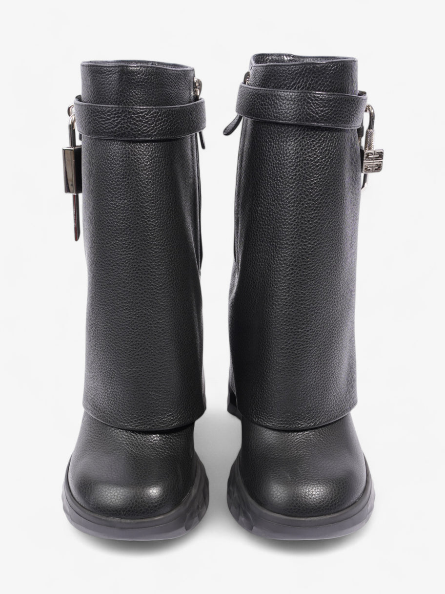 Givenchy Shark Lock Biker Boot Black Leather EU 40 UK 7 Image 8