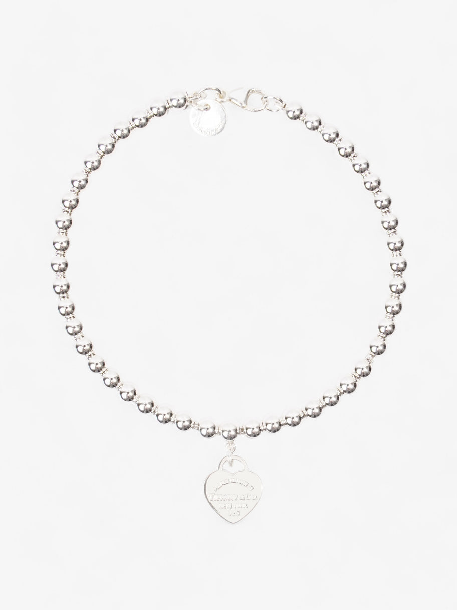 Tiffany and Co Tiffany heart bead bracelet. Silver Image 1