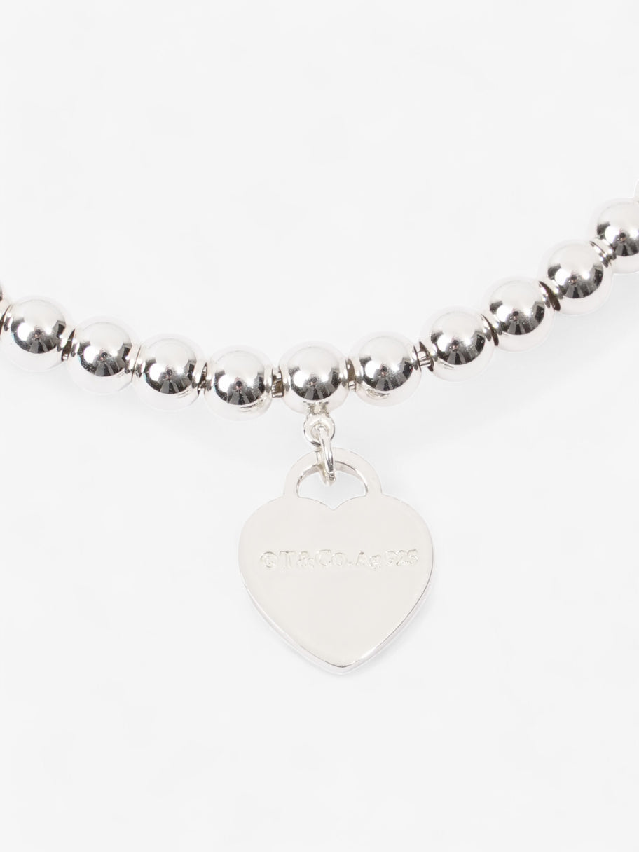 Tiffany and Co Tiffany heart bead bracelet. Silver Image 3