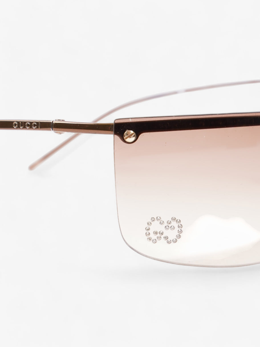 Gucci GG Diamante Sunglasses Brown Acetate Image 5