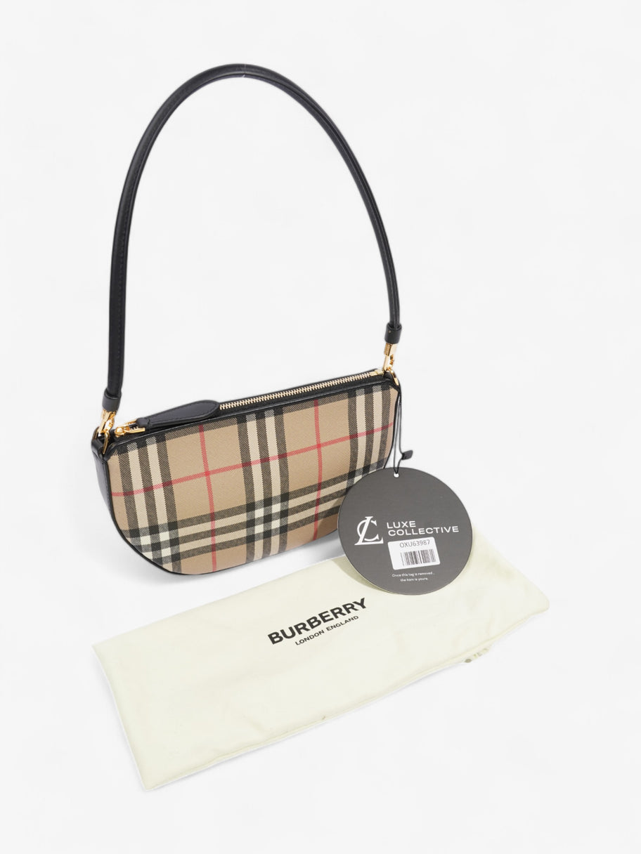 Burberry Olympia House Check / Black Canvas Image 8