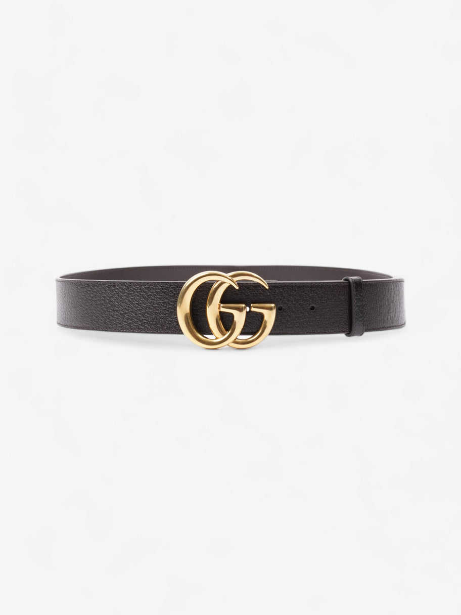 Gucci Reversible Double G Buckle Belt Black/Brown / Gold Leather 100cm 40