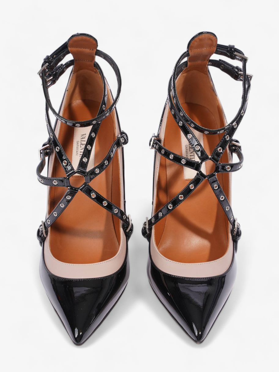 Valentino Strappy Sandal 90 Black / Nude Patent Leather EU 36.5 UK 3.5 Image 8