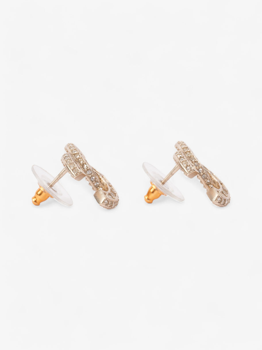 Chanel CC Earrings Light Gold Base Metal Image 3