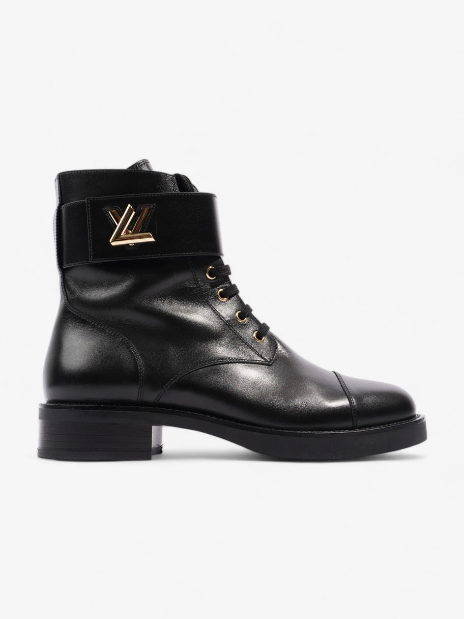 Wonderland Lace Up Boots Black Leather UK 40.5 UK 7.5 Image 1