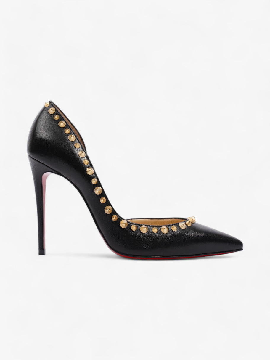 Christian Louboutin Irishell 100mm Black / Gold Nappa Leather EU 37.5 UK 4.5 Image 1