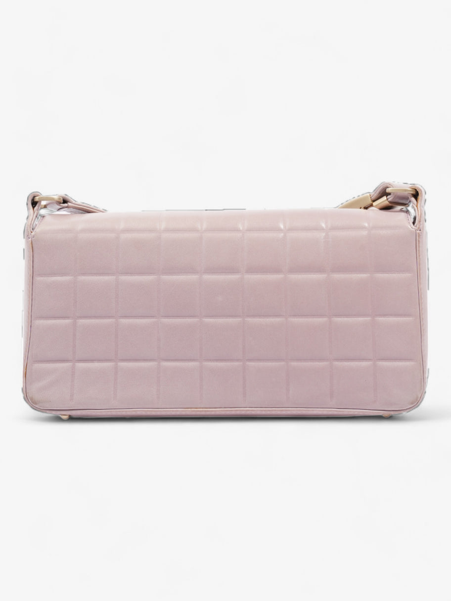 Chanel Choco Bar Shoulder Bag Pink Lambskin Leather Image 4