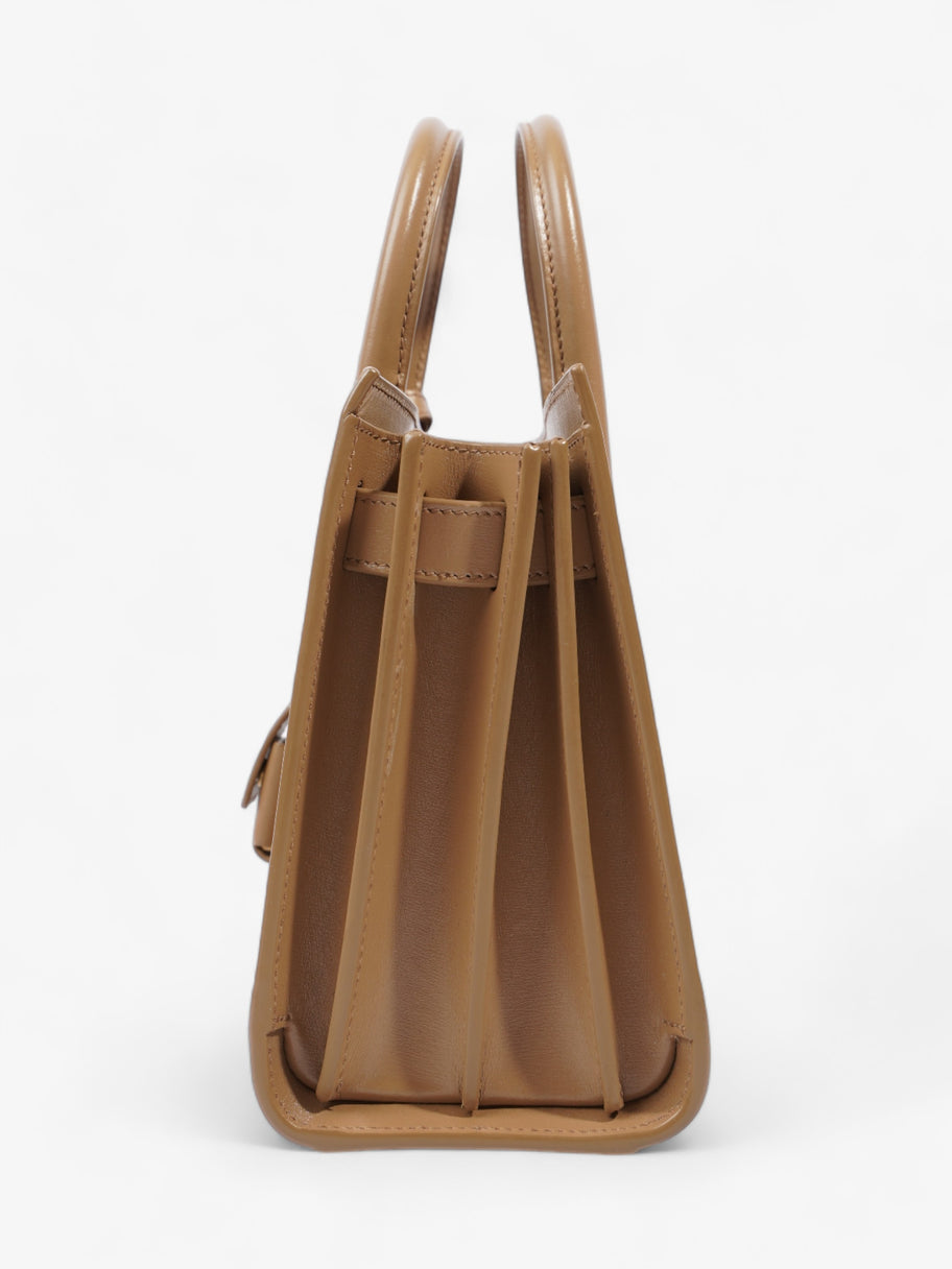 Saint Laurent Sac De Jour Dark Beige Calfskin Leather Nano Image 3