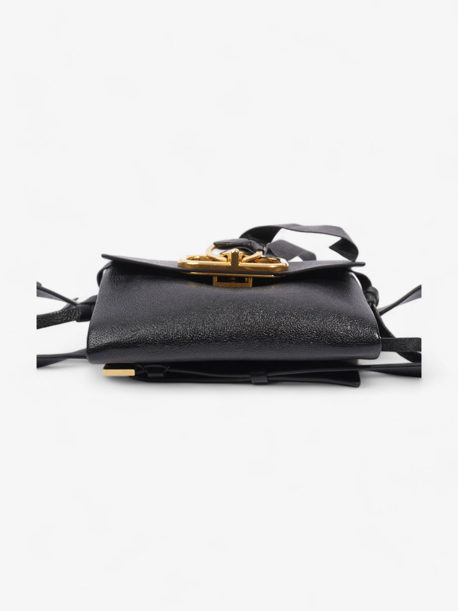 Valentino VRING Crossbody Bag Black Leather Image 6