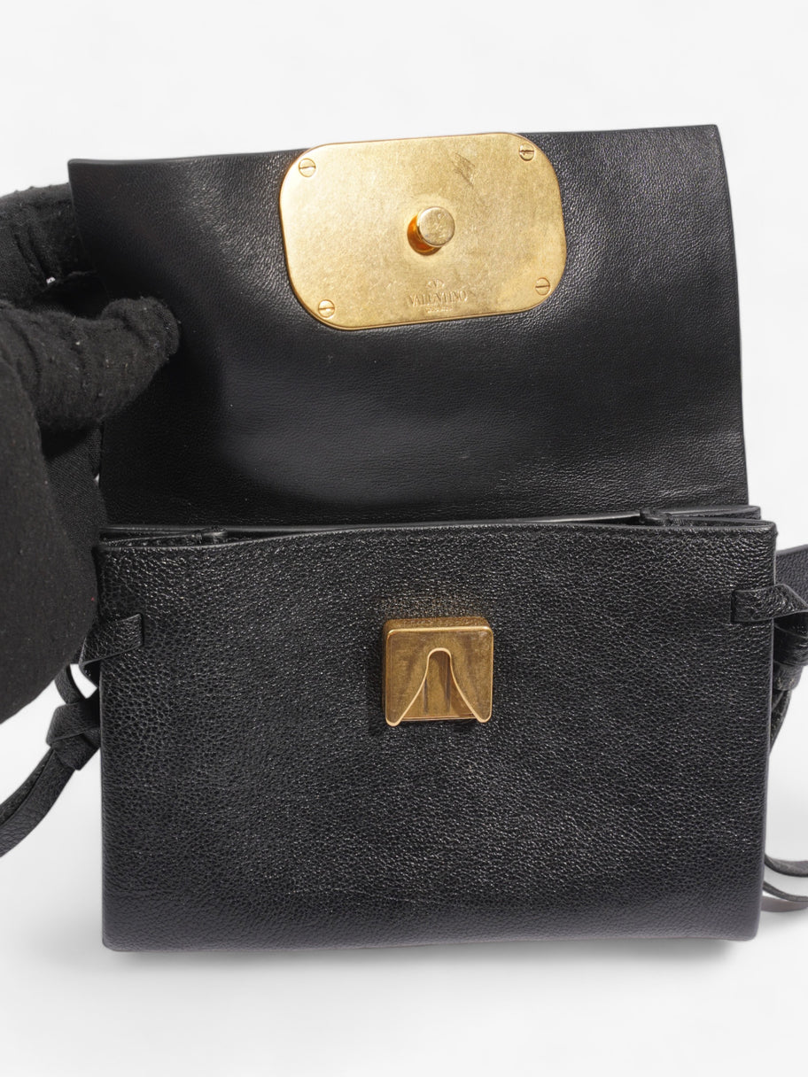 VRING Crossbody Bag Black Leather Image 8