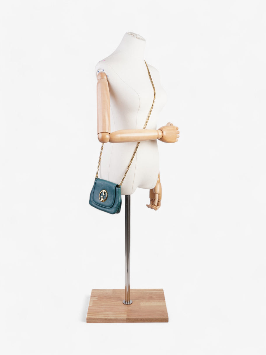 Gucci 1973 Crossbody Teal Leather Image 2