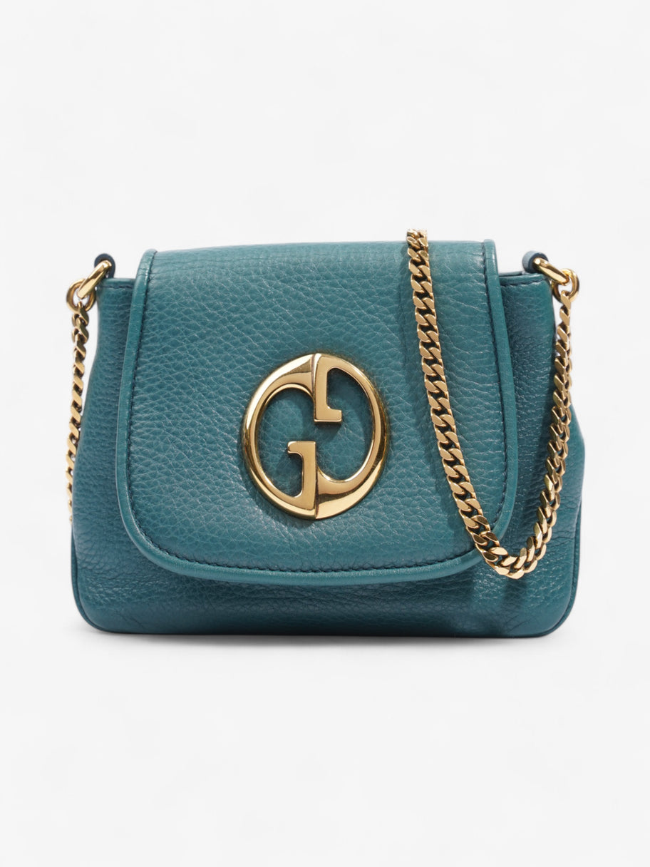 Gucci 1973 Crossbody Teal Leather Image 1