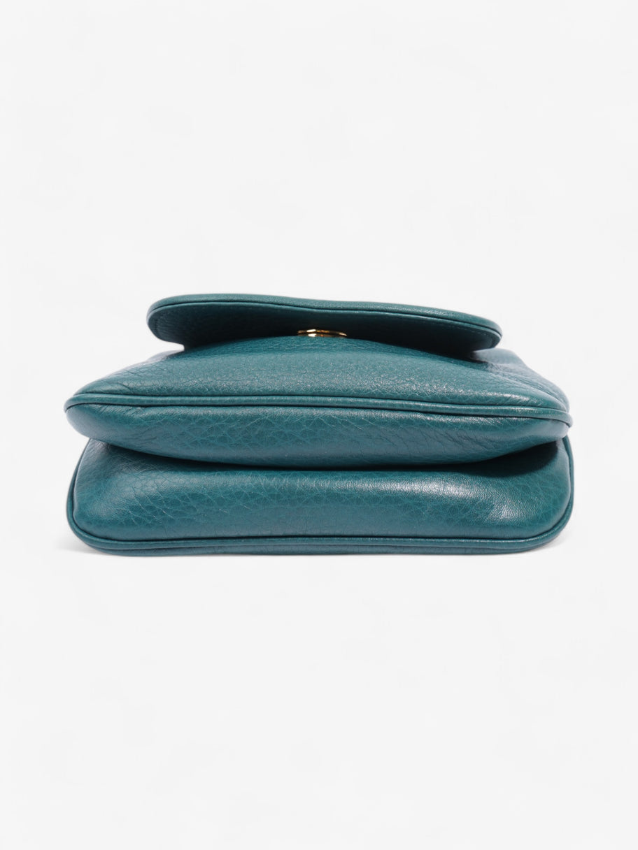 Gucci 1973 Crossbody Teal Leather Image 6