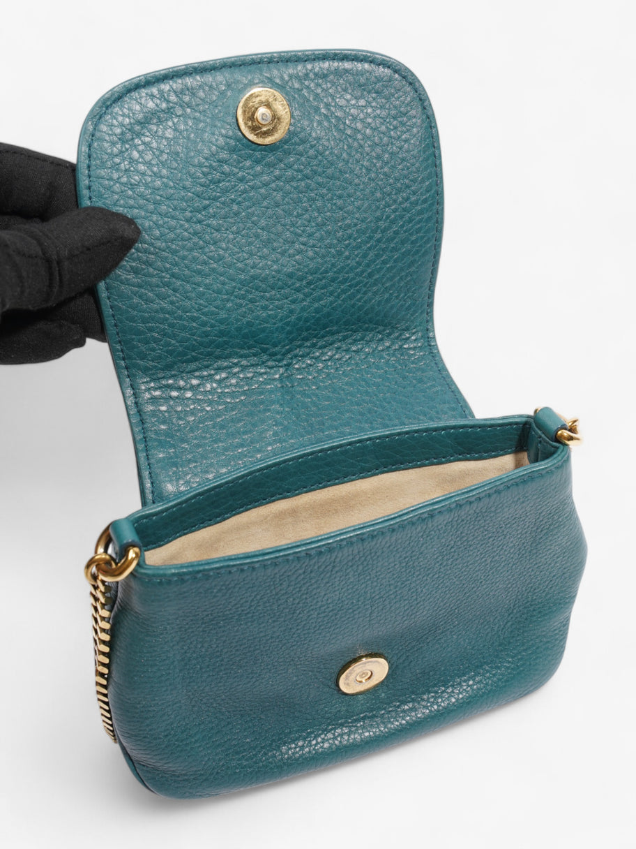 Gucci 1973 Crossbody Teal Leather Image 7