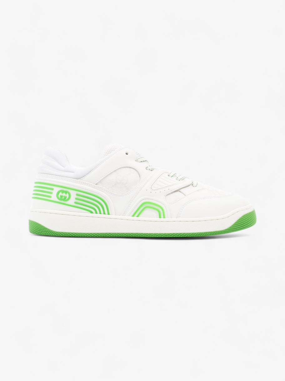 Gucci Demetra Basket Low Top White / Green Polyurethane EU 39.5 UK 6.5 Image 1