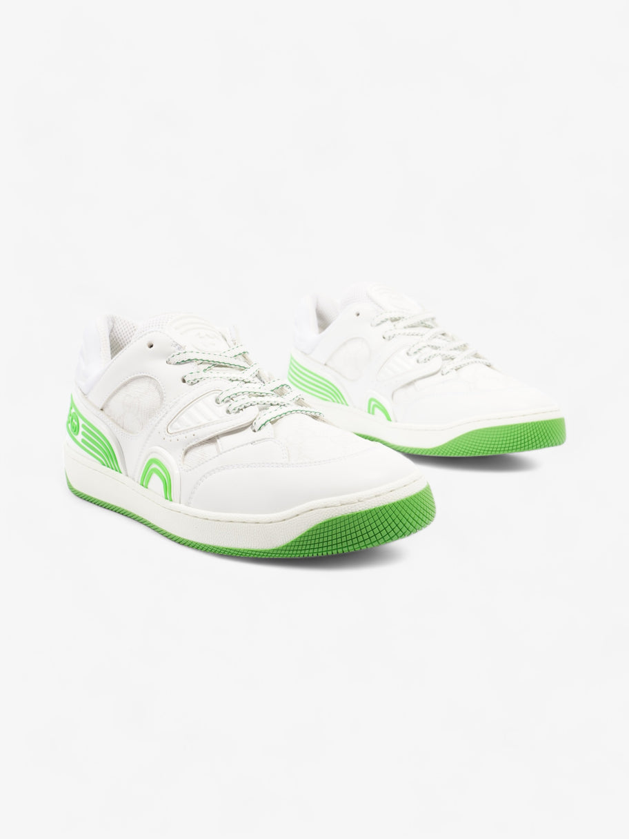 Gucci Demetra Basket Low Top White / Green Polyurethane EU 39.5 UK 6.5 Image 2