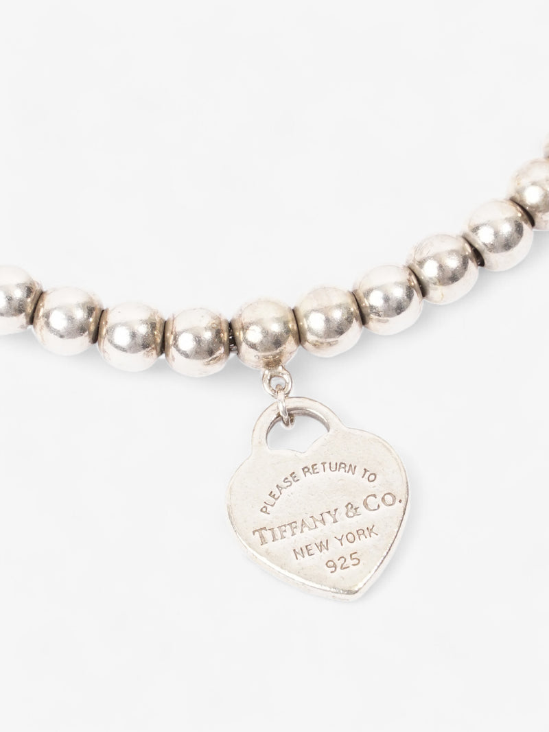  Tiffany and Co Return to Tiffany Heart Tag Bead Bracelet Silver Silver Sterling