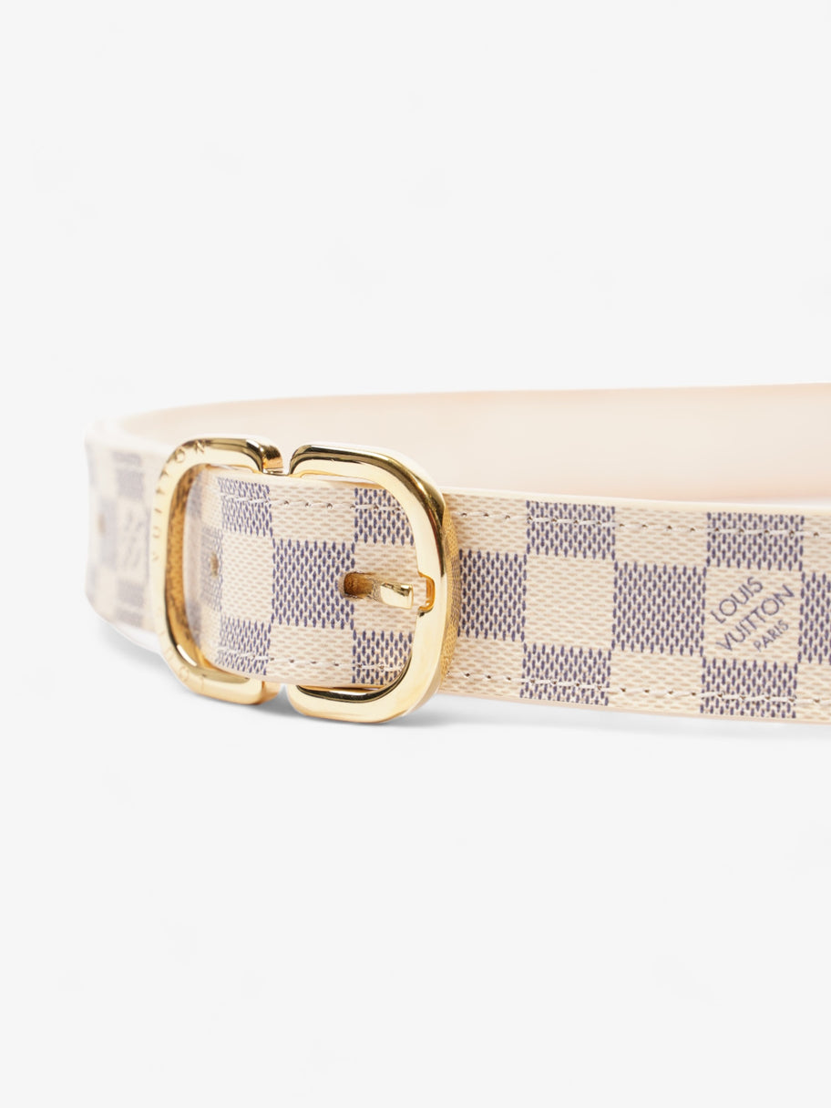 Louis Vuitton Thin Buckle Belt Damier Azur Coated Canvas 80cm 32 Luxe Collective