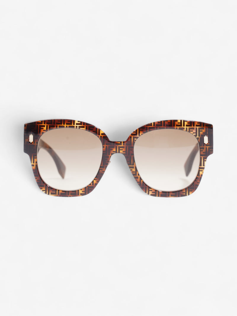  Fendi Roma Square Sunglasses Tortoise  Acetate 150mm