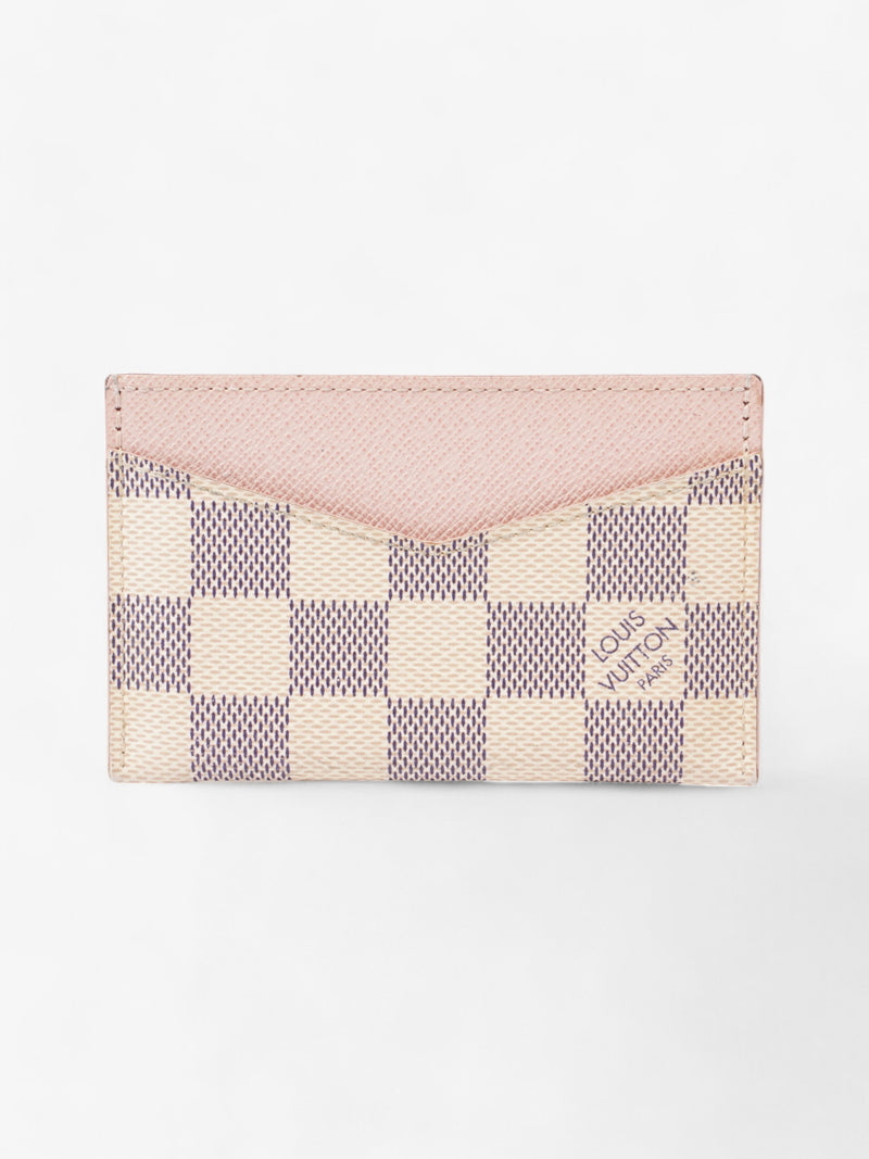  Louis Vuitton Daily Card Holder Damier Azur / Ballerine Pink Coated Canvas